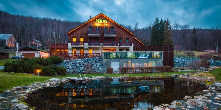 4* hotel v Ludvíkově v oblasti CHKO Jeseníky: snídaně, bazén i možnost vířivky
