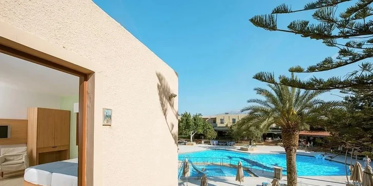 Letecky na Krétu: 4* hotel Sirios Village s all inclusive, dětský klub Čedog a bazény