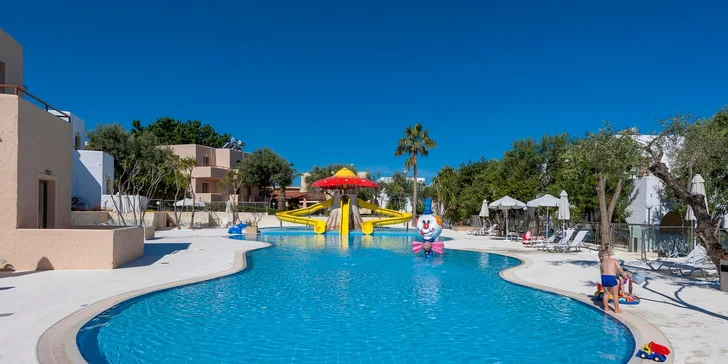 Letecky na Krétu: 4* hotel Sirios Village s all inclusive, dětský klub Čedog a bazény