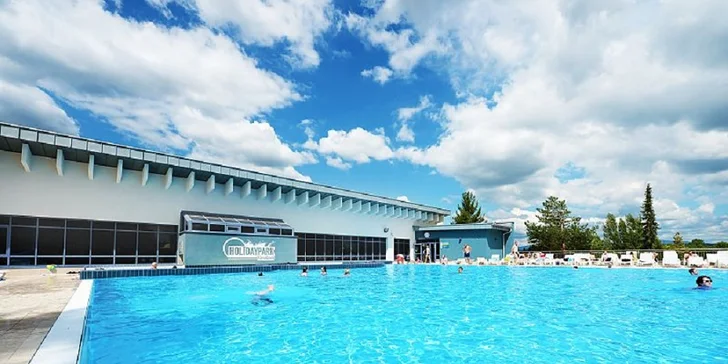 Pobyt v Lázních Sliač s balíčkem léčebných procedur, plnou penzí a vstupem do Holidaypark Kováčová
