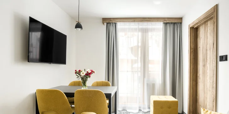 Zakopané: krásné apartmány v blízkosti Tater, možnost snídaně či polopenze, až 8 osob
