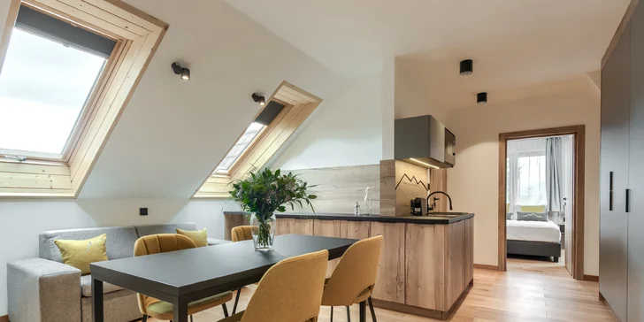 Zakopané: krásné apartmány v blízkosti Tater, možnost snídaně či polopenze, až 8 osob