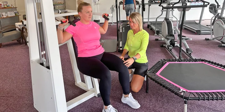 Měsíční permanentka do dámského fitness Jako proutek, stravovací plán a tělesná analýza
