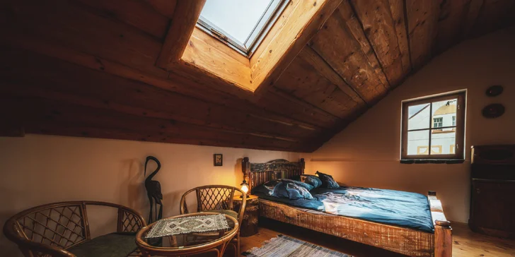 Romantický srub na Rabštejnsku: možnost vyjížďky na koních, skvělé místo pro pozorování hvězd