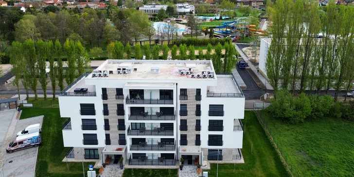 Relax v Dunajské Stredě: krásný apartmán se snídaní v ceně i vstup do Thermalparku