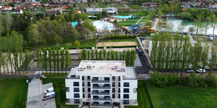 Pobyt v Dunajské Stredě: apartmány s terasou, stravou a vlastním vstupem do Thermalparku