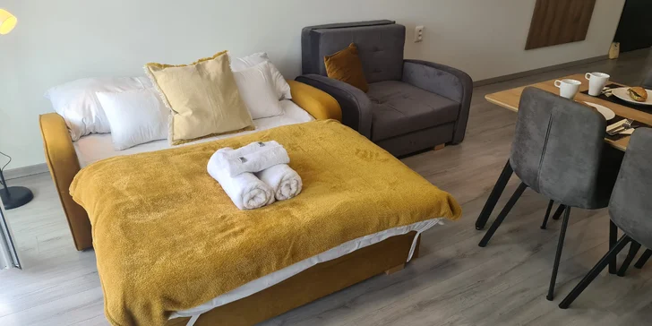 Relax v Dunajské Stredě: krásný apartmán se snídaní v ceně i vstup do Thermalparku