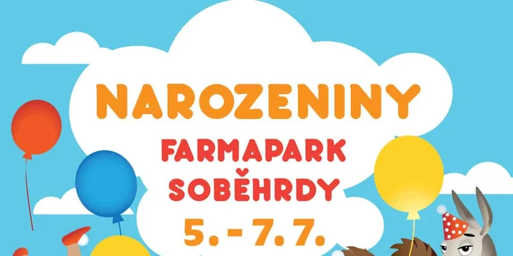 Vstupné na víkendové akce ve Farmaparku: celodenní program, vystoupení, známé osobnosti, zvířátka, atrakce