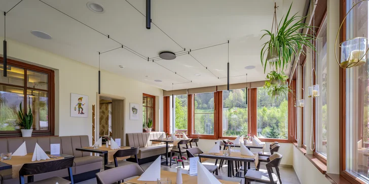 4* hotel v Ludvíkově v oblasti CHKO Jeseníky: snídaně, bazén i možnost vířivky