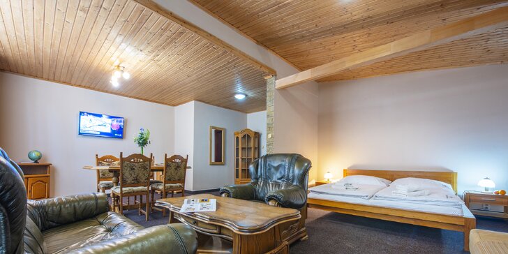 Příjemný hotel v jedné z nejlepších lokalit Slovenského ráje s polopenzí a slevou do AquaCity Poprad