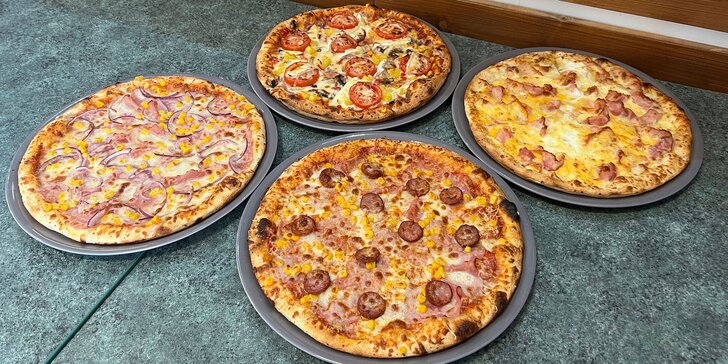 45cm pizza dle vlastního výběru: margherita, šunková, pikantní i tuňáková