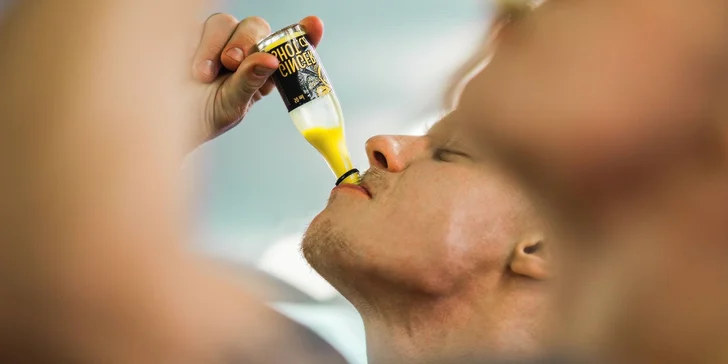 Povídání o výrobě produktů Ginger Shot s ochutnávkou zázvorového destilátu, kávou i koláčem