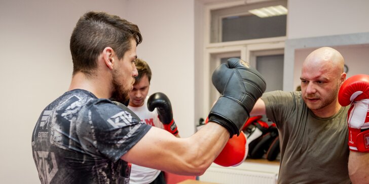 1-5 lekcí v M3GYM: kondiční a kruhové tréninky, MMA, box a další, cvičení s profi zápasníkem M. Horským