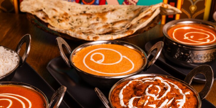 Otevřený voucher na libovolné jídlo v jedné ze dvou poboček indické restaurace Namaskar