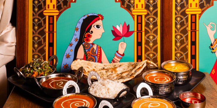 Otevřený voucher na libovolné jídlo v jedné ze dvou poboček indické restaurace Namaskar