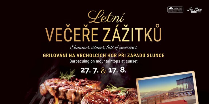 Grilování a all you can eat raut v horské restauraci s výhledem na Špindl a jízda lanovkou tam i zpět