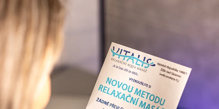 30minutová aqua masáž bez nutnosti svlékání: celé tělo, horní nebo spodní partie