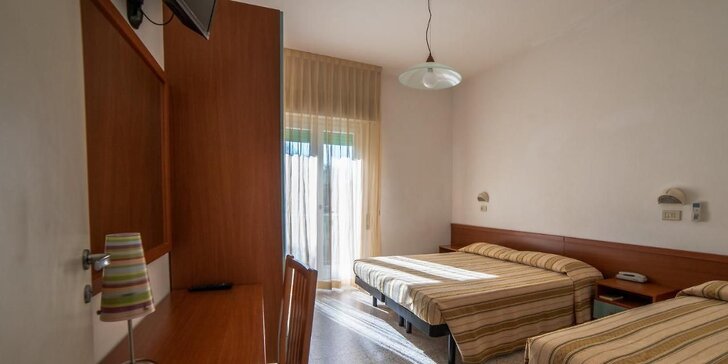 Cervia nedaleko Rimini: 3* hotel u pláže, plná nebo polopenze i vybavení pro děti