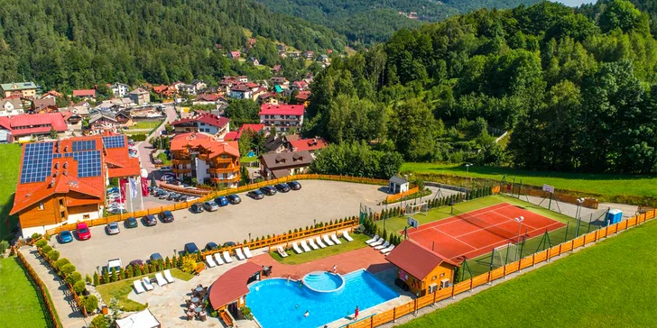 4* hotel u lanovky v polských Beskydech: thajská masáž, wellness i snídaně