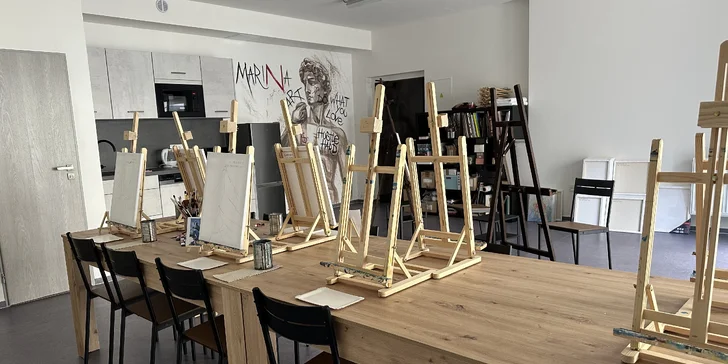 Workshop malování interiérového obrazu pro jednoho i pár, na výběr několik technik