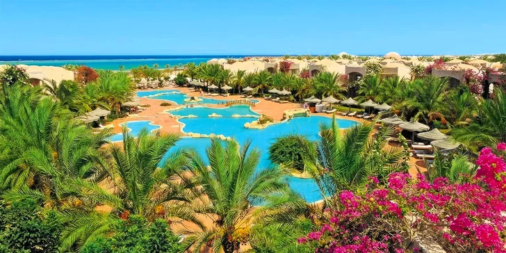 Letecky do Egypta: hotel Dream Lagoon and Aquapark***** v Marsa Alam, all inclusive, bazény i vlastní pláž