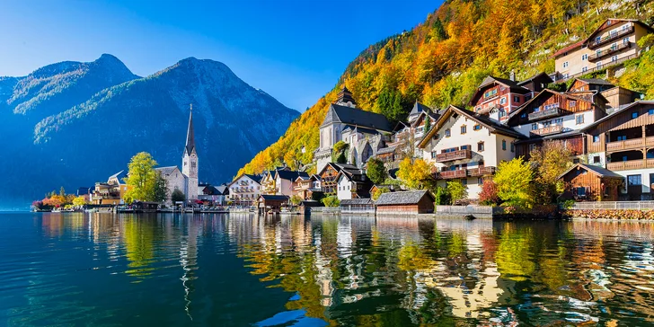 1denní výlet po perlách Solné komory: Hallstatt, Wolfgangsee a Schafberg, doprava tam i zpět