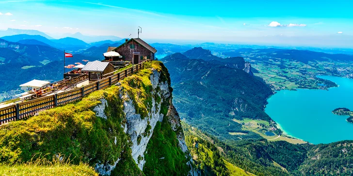 1denní výlet po perlách Solné komory: Hallstatt, Wolfgangsee a Schafberg, doprava tam i zpět