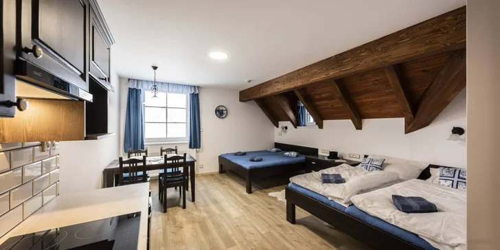 Pobyt s jízdou v sedle i povozem na koňské farmě v Jizerských horách: apartmány až pro 10 osob