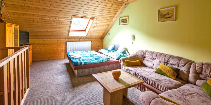 Jizerské hory: vybavené apartmány až pro 6 osob i bazén se slanou vodou