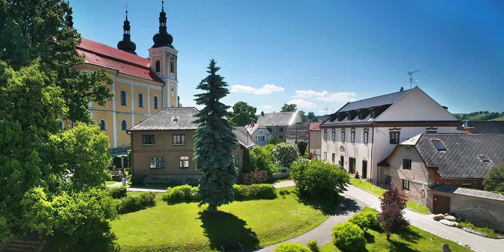 Pobyt v Bystrém na Vysočině: hotel se slaným bazénem a vířivkou, snídaně či polopenze