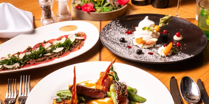 3chodové menu s rumpsteakem a aperolem ve špičkové restauraci Noem Arch
