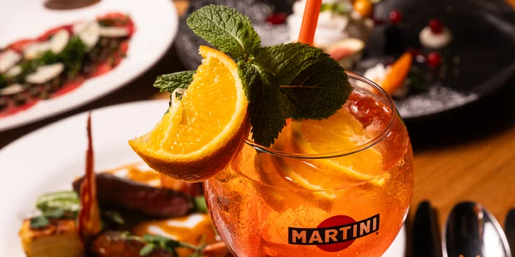 3chodové menu s rumpsteakem a aperolem ve špičkové restauraci Noem Arch
