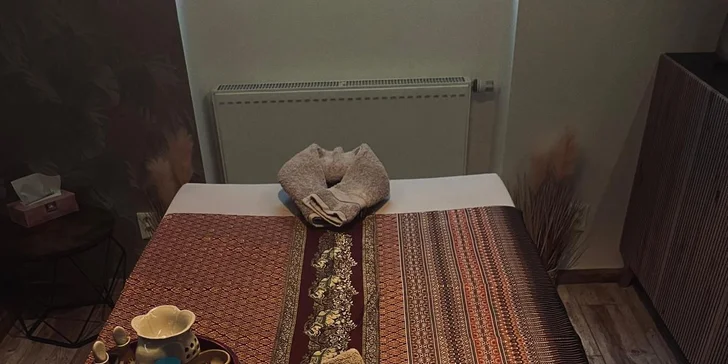 Párová thajská masáž s aromatickými oleji v délce 60–120 min.