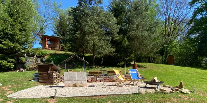 Tiny house s výhledem do krajiny Podkrkonoší pro 2 osoby