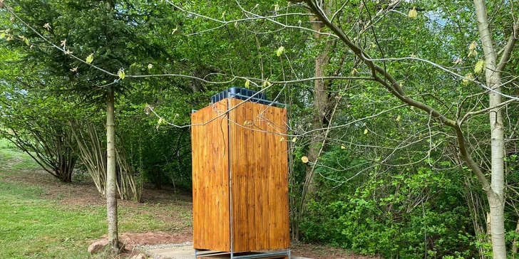 Tiny house s výhledem do krajiny Podkrkonoší pro 2 osoby
