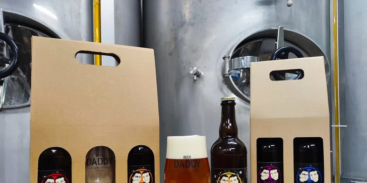 Na den sládkem v rodinném řemeslném pivovaru Beer Daddy až pro 4 osoby
