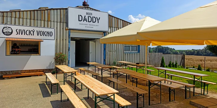 Na den sládkem v rodinném řemeslném pivovaru Beer Daddy až pro 4 osoby