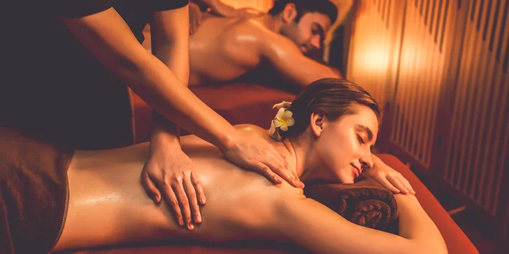 Párová thajská masáž s aromatickými oleji v délce 60–120 min.