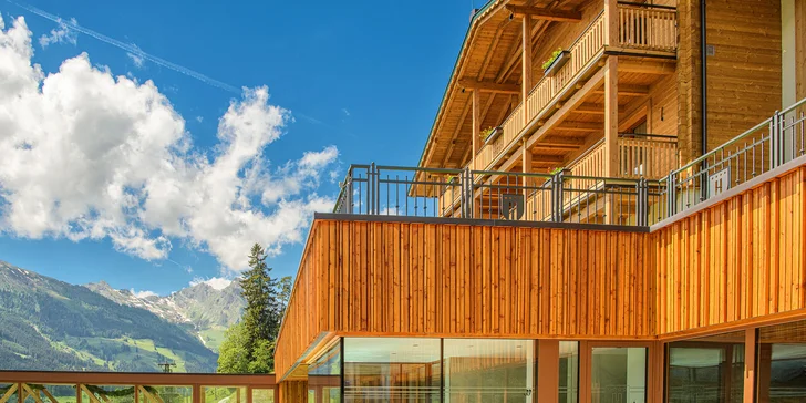 Údolí Gastein: hotel v 1000 m n. m., bohatě vybavený wellness, polopenze a půjčení kol