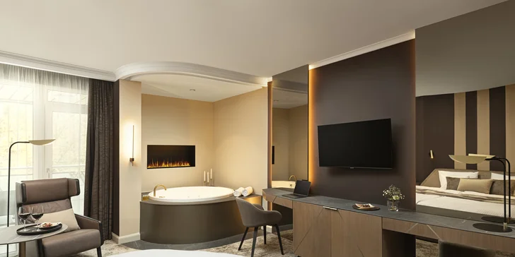 5* luxus v Sárváru: neomezený wellness a 22 bazénů, pokoj s terasou a božská gastronomie