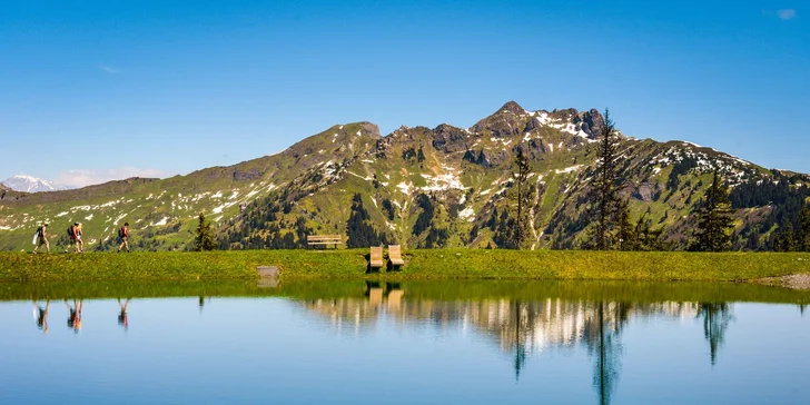 Údolí Gastein: hotel v 1000 m n. m., bohatě vybavený wellness, polopenze a půjčení kol
