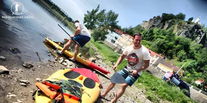 Zapůjčení paddleboardu na celý den na Labském nábřeží v Děčíně pro 1 nebo 2 osoby
