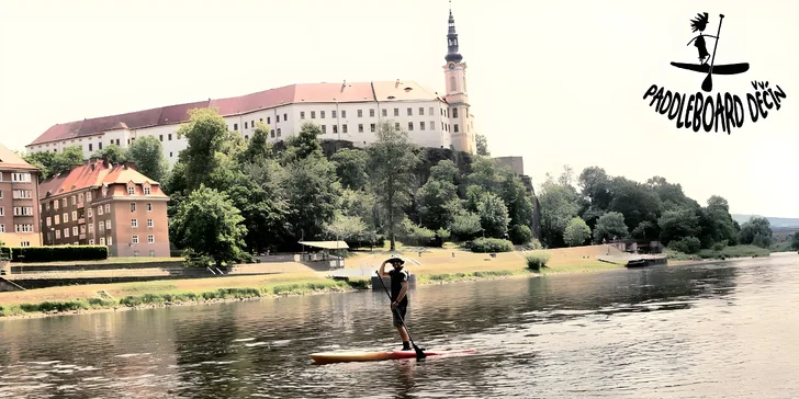 Zapůjčení paddleboardu na celý den na Labském nábřeží v Děčíně pro 1 nebo 2 osoby