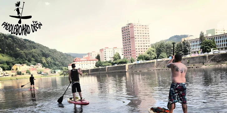 Zapůjčení paddleboardu na celý den na Labském nábřeží v Děčíně pro 1 nebo 2 osoby