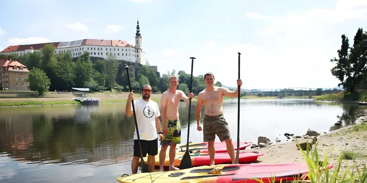 Zapůjčení paddleboardu na celý den na Labském nábřeží v Děčíně pro 1 nebo 2 osoby