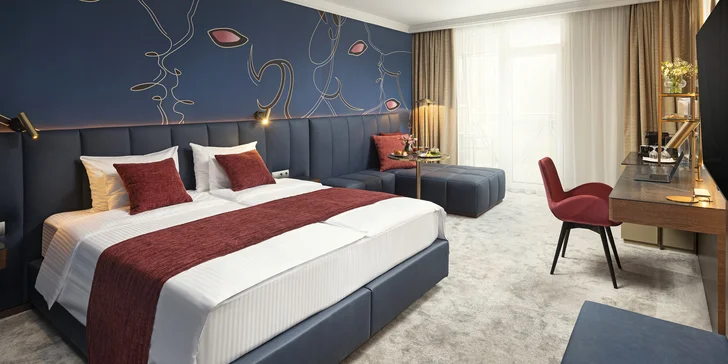 5* luxus v Sárváru: neomezený wellness a 22 bazénů, pokoj s terasou a božská gastronomie