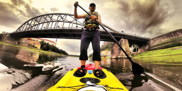 Zapůjčení paddleboardu na celý den na Labském nábřeží v Děčíně pro 1 nebo 2 osoby