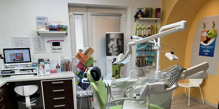 Dentální hygiena včetně air-flow pro děti i dospělé, pro dospělé možnost bělení zubů