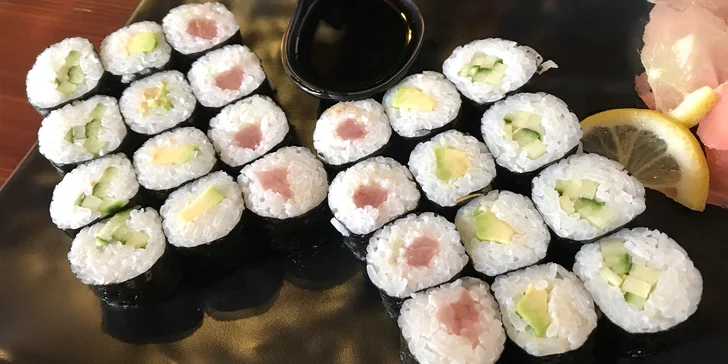 Pardubické Japonsko: sushi sety s 10–36 ks nigiri a maki rolek