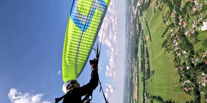 Tandemový paragliding: adrenalinový termický let v Beskydech pro 1 osobu